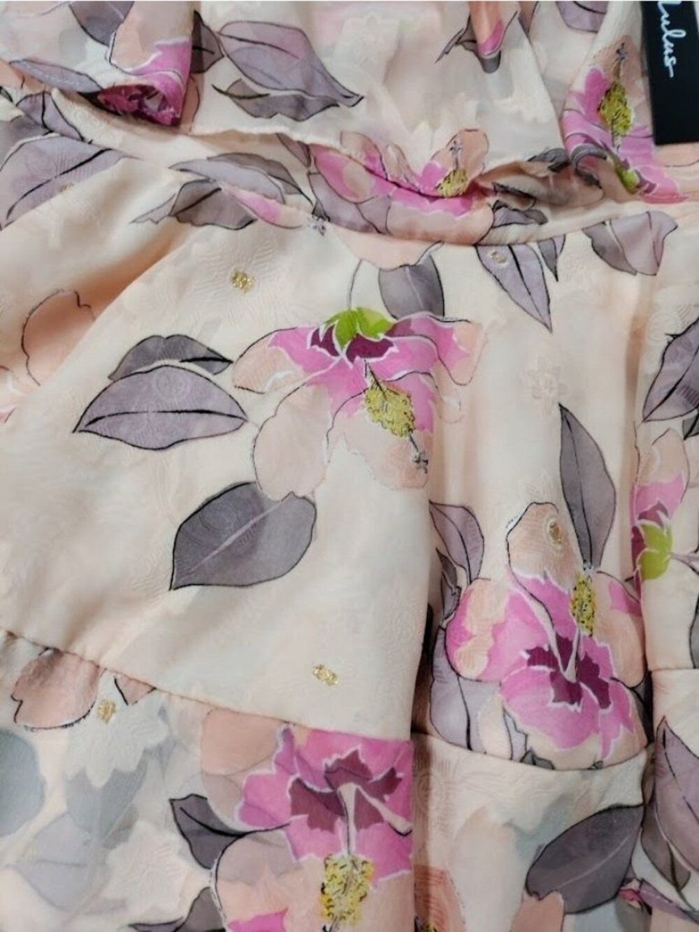 Lulus Perfect Paradise Dress M Whimsy Floral Fairy Garden Party Wedding Guest - Picture 5 of 11